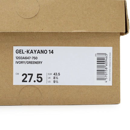1203A647-750 ZUTOMAYO ZTMY Asics Gel-Kayano 14 Ivory Greenery (Men's)