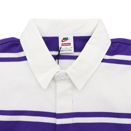 Supreme  Nike Stripe Rugby Purple