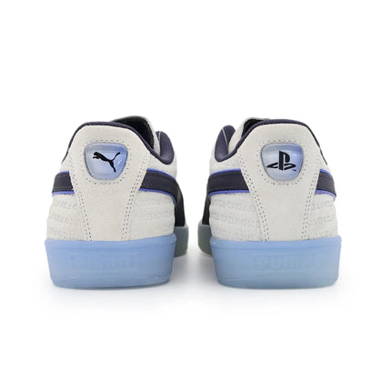 396246-01 PlayStation Puma Suede Glacial Gray New Navy (Men's)