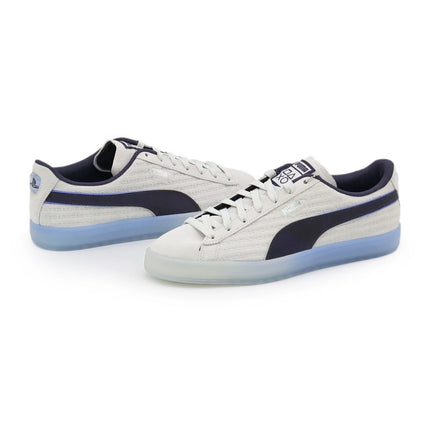 396246-01 PlayStation Puma Suede Glacial Gray New Navy (Men's)