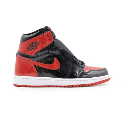 555088-063 Nike Air Jordan 1 Retro High OG Patent Bred Varsity Red Black (Men's)