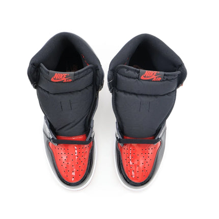 555088-063 Nike Air Jordan 1 Retro High OG Patent Bred Varsity Red Black (Men's)