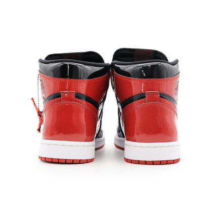 555088-063 Nike Air Jordan 1 Retro High OG Patent Bred Varsity Red Black (Men's)