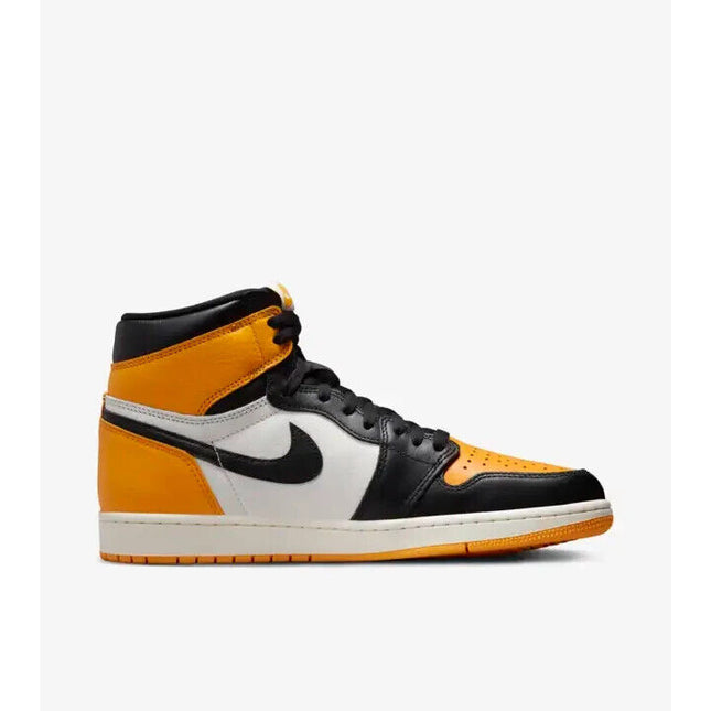 555088-711 Nike Air Jordan 1 Retro High OG Yellow Toe 2022 black white