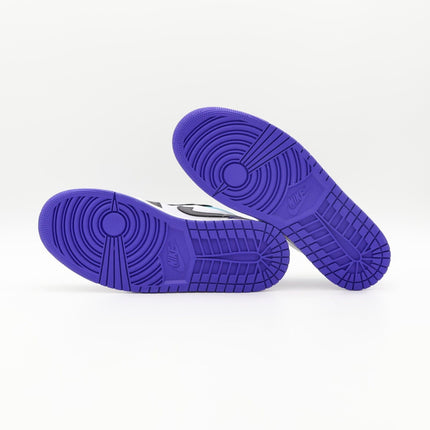 553558-154 Nike Air Jordan 1 Low Bright Concord Aqua Court Purple Black (Men's)