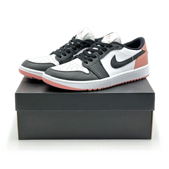 DD9315-106 Nike Air Jordan 1 Low Golf Rust Pink Black White Beige Rose (Men's)