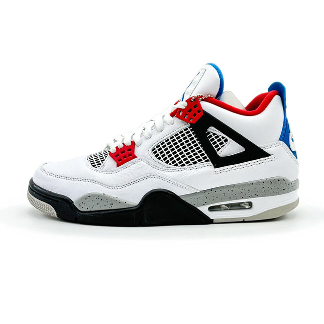 CI1184-146 Nike Air Jordan 4 Retro What The 4 Fire Red Military Blue Grey (Men's