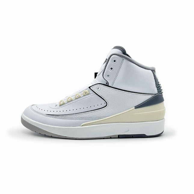 DR8884-100 Nike Air Jordan 2 White and Cement Grey Sail Gray