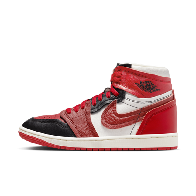 FB9891-600 Nike Air Jordan 1 High MM Sport Red Black Sail Dune Red (Women's)