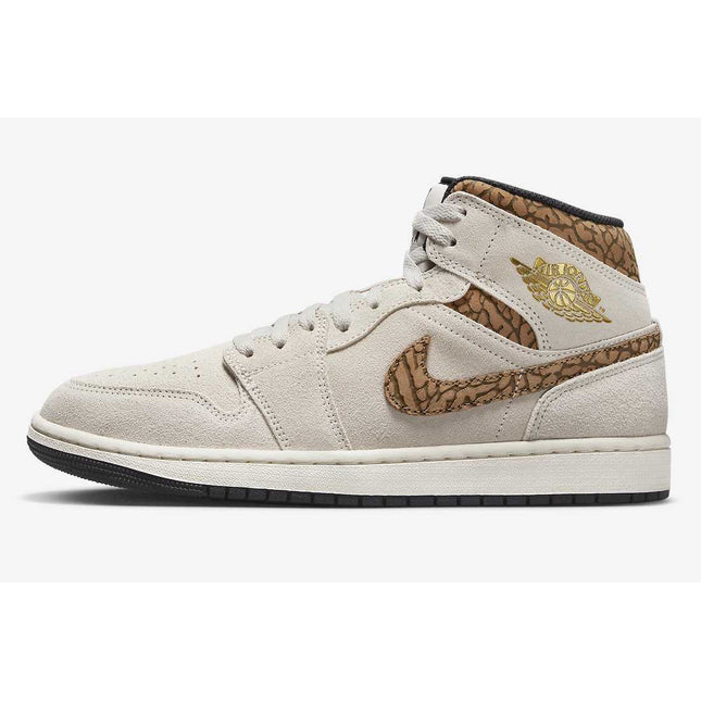 DZ4129-102 Nike Air Jordan 1 Mid SE Brown Elephant (Men's)