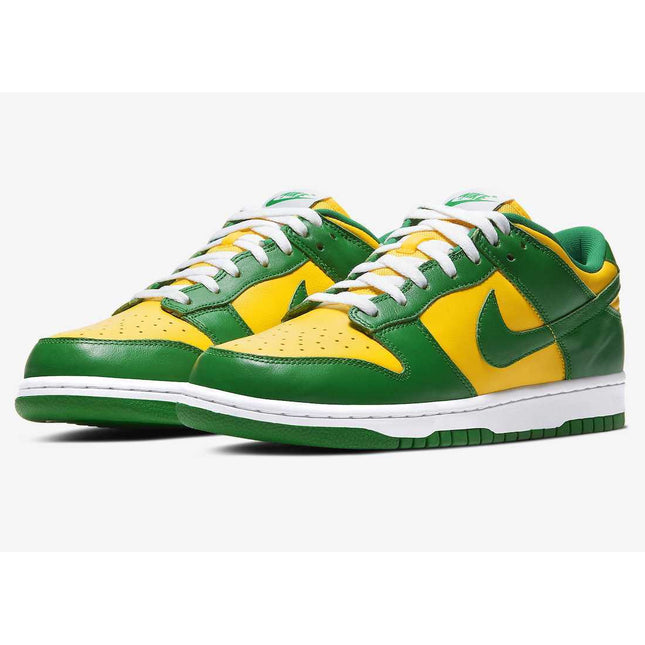 CU1727-700 Nike Dunk Low SP Brazil Varsity Maize Pine Green White (Men's)