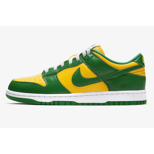 CU1727-700 Nike Dunk Low SP Brazil Varsity Maize Pine Green White (Men's)