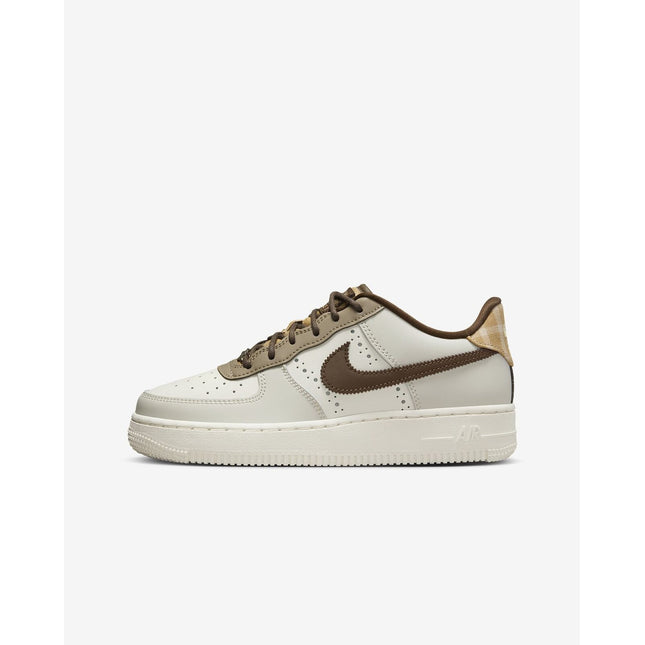 FV3702-121 Nike GS Air Force 1 LV8 Sail Khaki Cocoa Wow