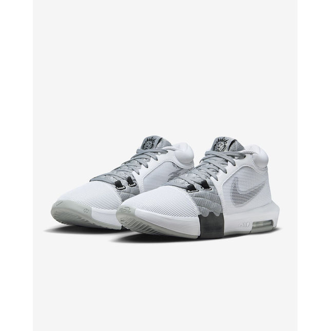 FB2237-100 Nike LeBron Witness 8 White Light Smoke Grey Black (Men's)