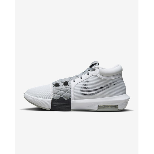 FB2237-100 Nike LeBron Witness 8 White Light Smoke Grey Black (Men's)