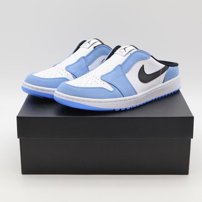 FJ1214-400 Nike Air Jordan 1 Mule Golf University Blue White Black (Men's)