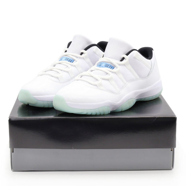 AV2187-117 Nike Air Jordan 11 Low Legend Blue White Black Clear Sail (Men's)