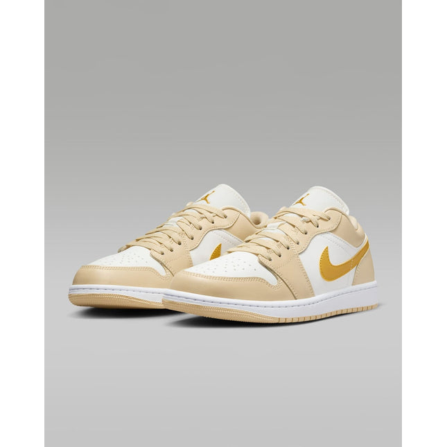 DC0774-170 Nike Air Jordan 1 Low Sail Pale Vanilla White Yellow Ocher (Women's)