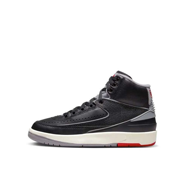 DQ8562-001 Nike GS Air Jordan 2 Retro Black Cement