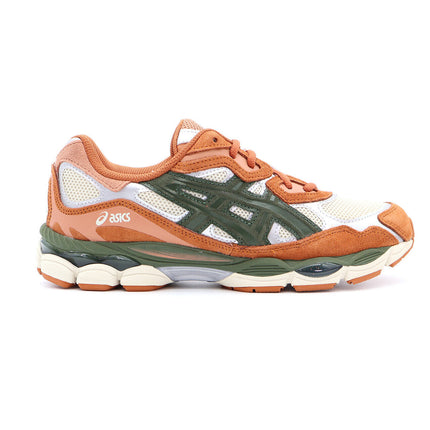 1201A789-251 Asics Gel-NYC Oatmeal Forest Khaki Moss Green Orange Silver (Men's)