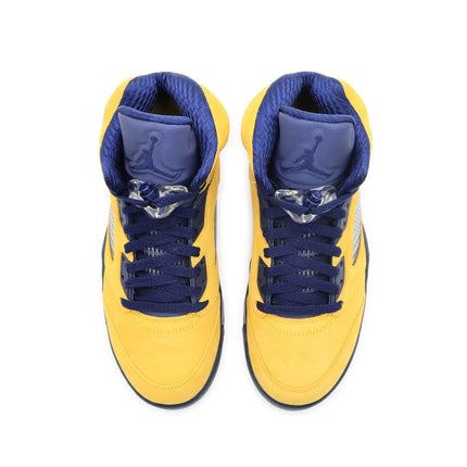 CQ9541-704 Nike Air Jordan 5 Retro SP Michigan Amarillo College Navy (Men's)