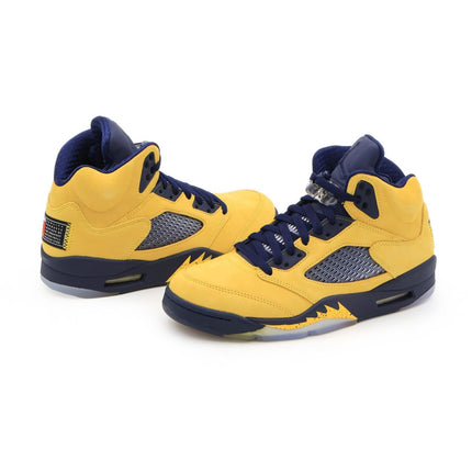 CQ9541-704 Nike Air Jordan 5 Retro SP Michigan Amarillo College Navy (Men's)