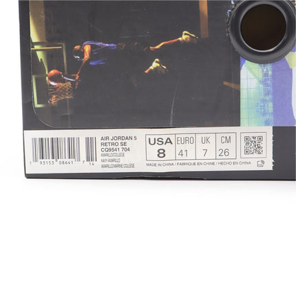 CQ9541-704 Nike Air Jordan 5 Retro SP Michigan Amarillo College Navy (Men's)