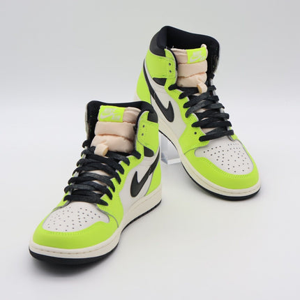 555088-702 Nike Air Jordan 1 High OG Volt Visionaire Vivid Yellow Black (Men's)