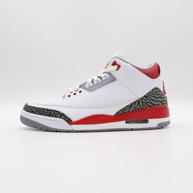 DN3707-160 Nike Air Jordan 3 OG Fire Red White Cement Grey Black (Men's)