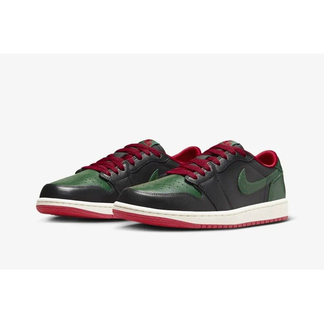 CZ0775-036 Nike Air Jordan 1 Retro Low OG Black and Gorge Green (Women's)
