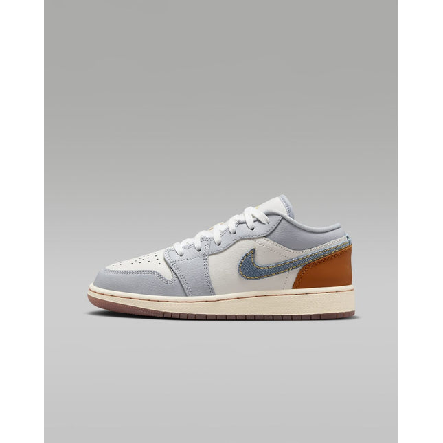 FZ5046-041 Nike GS Air Jordan 1 Low SE Phantom Coconut Milk Amber Brown
