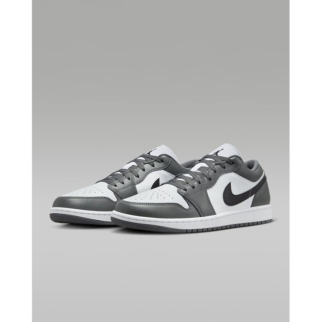 553558-152 Nike Air Jordan 1 Low Grey White Black (Men's)