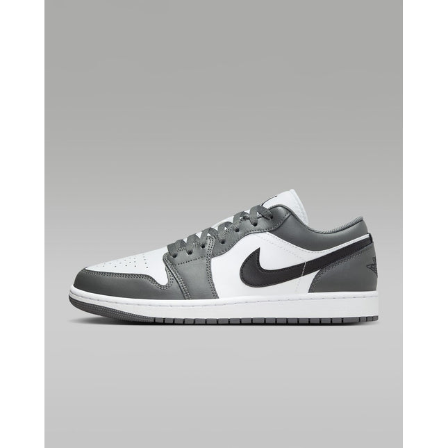 553558-152 Nike Air Jordan 1 Low Grey White Black (Men's)