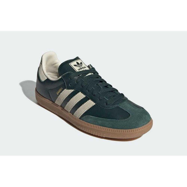 ID1483 adidas Originals Samba OG Shadow Green Cream White Gold Metallic (Men's)