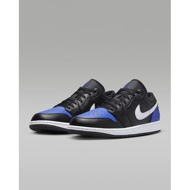 553558-042 Nike Air Jordan 1 Low Black Game Royal White (Men's)