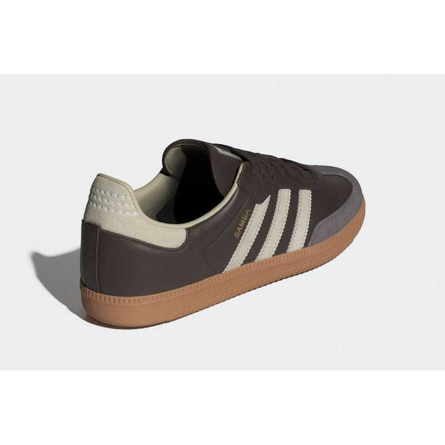 ID1481 adidas Originals Samba OG Brown Putty Grey Gold Metallic (Men's)