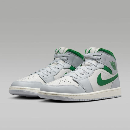 DQ8426-142 Nike Air Jordan 1 Mid Summit White Pure Platinum Sail Pine (Men's)