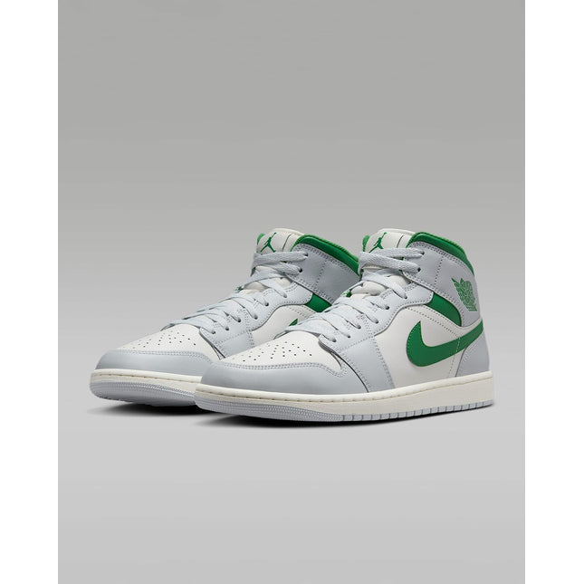 DQ8426-142 Nike Air Jordan 1 Mid Summit White Pure Platinum Sail Pine (Men's)