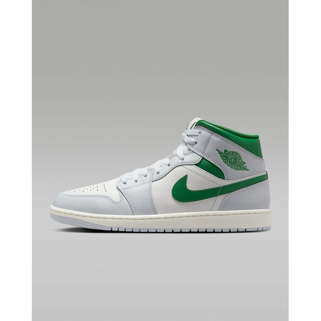 DQ8426-142 Nike Air Jordan 1 Mid Summit White Pure Platinum Sail Pine (Men's)