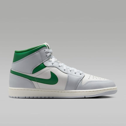 DQ8426-142 Nike Air Jordan 1 Mid Summit White Pure Platinum Sail Pine (Men's)