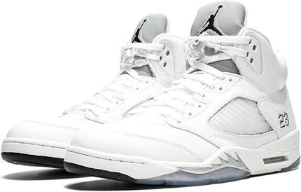 136027-130 Nike Air Jordan 5 Retro Metallic White 2015 (Men's)
