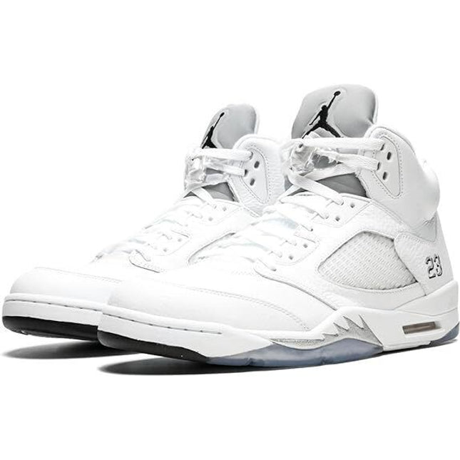 136027-130 Nike Air Jordan 5 Retro Metallic White 2015 (Men's)