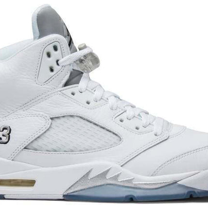 136027-130 Nike Air Jordan 5 Retro Metallic White 2015 (Men's)
