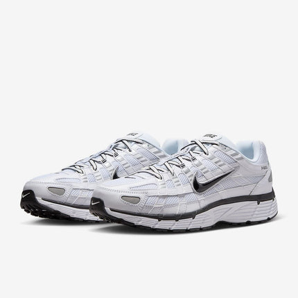 CD6404-107 Nike P-6000 White Metallic Silver Black Black (Men's)