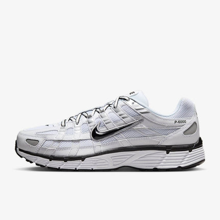 CD6404-107 Nike P-6000 White Metallic Silver Black Black (Men's)