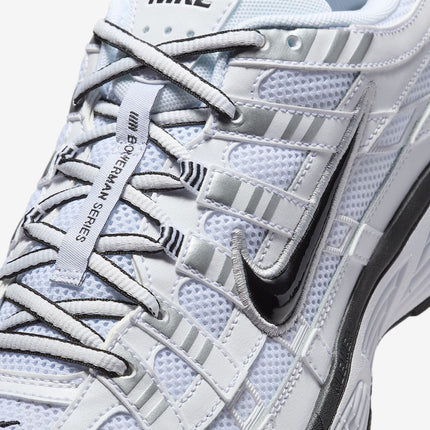 CD6404-107 Nike P-6000 White Metallic Silver Black Black (Men's)