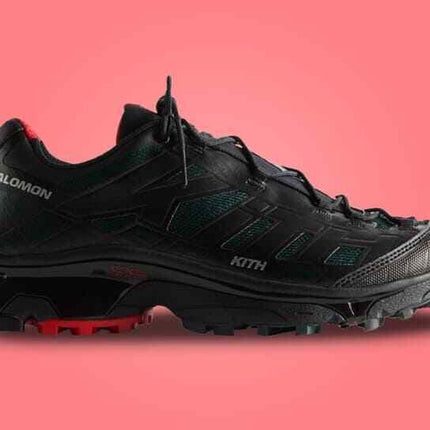 L47772300 KITH Salomon XT-4K Black Scarab Fiery Red (Men's)