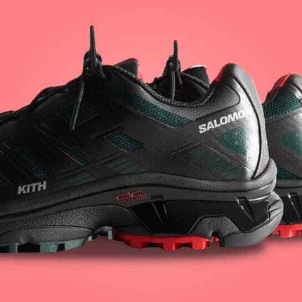 L47772300 KITH Salomon XT-4K Black Scarab Fiery Red (Men's)