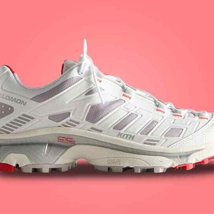 L47771800 KITH Salomon XT-4K Bright White Ashes of Roses Fiery Red (Men's)