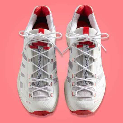 L47771800 KITH Salomon XT-4K Bright White Ashes of Roses Fiery Red (Men's)